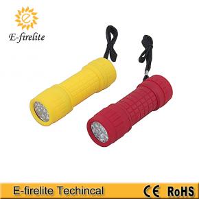 EF-3805-1 Assorted 6 Colors 3AAA battery powered plastic mini led flashlight for Kids Gift, Camping, Hiking etc