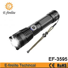 EF-3595 USB Rechargeable Powerful Zoomable Torch Lantern LED Tactical Flashlight Supplier China