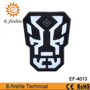 EF-4013 Rechargeable Transformer Figure Colorful Flashing Cycling Light LED Bicycle Tail Light